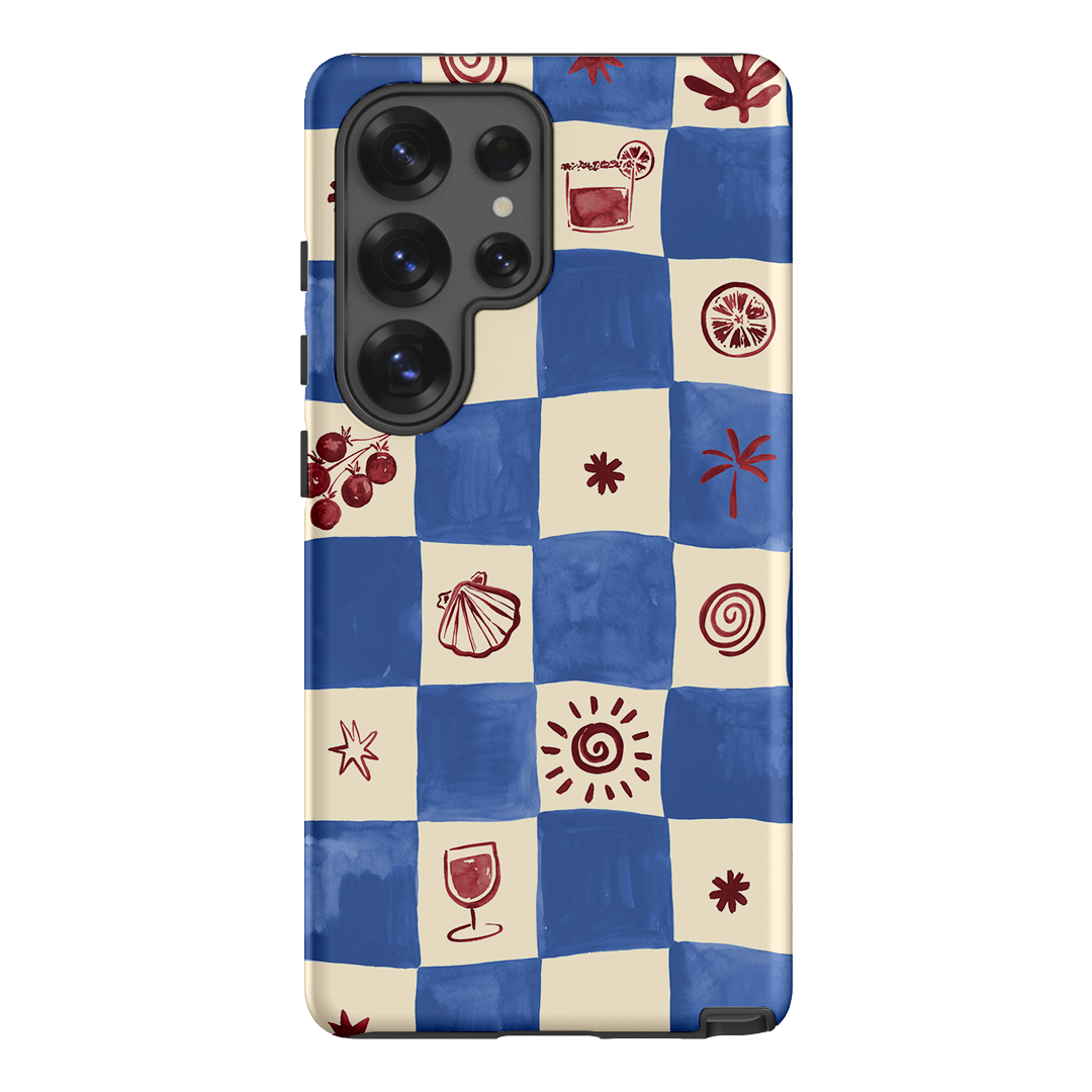 Afternoon Mezze Cornflower Printed Phone Cases Samsung Galaxy S25 Ultra / Armoured by Charlie Taylor - The Dairy