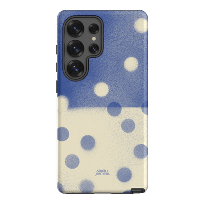 Bleu Polka Dot Printed Phone Cases Samsung Galaxy S25 Ultra / Armoured by Jasmine Dowling - The Dairy