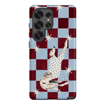 Check Greyhound Blue Printed Phone Cases Samsung Galaxy S25 Ultra / Armoured by Lisa Hu - The Dairy