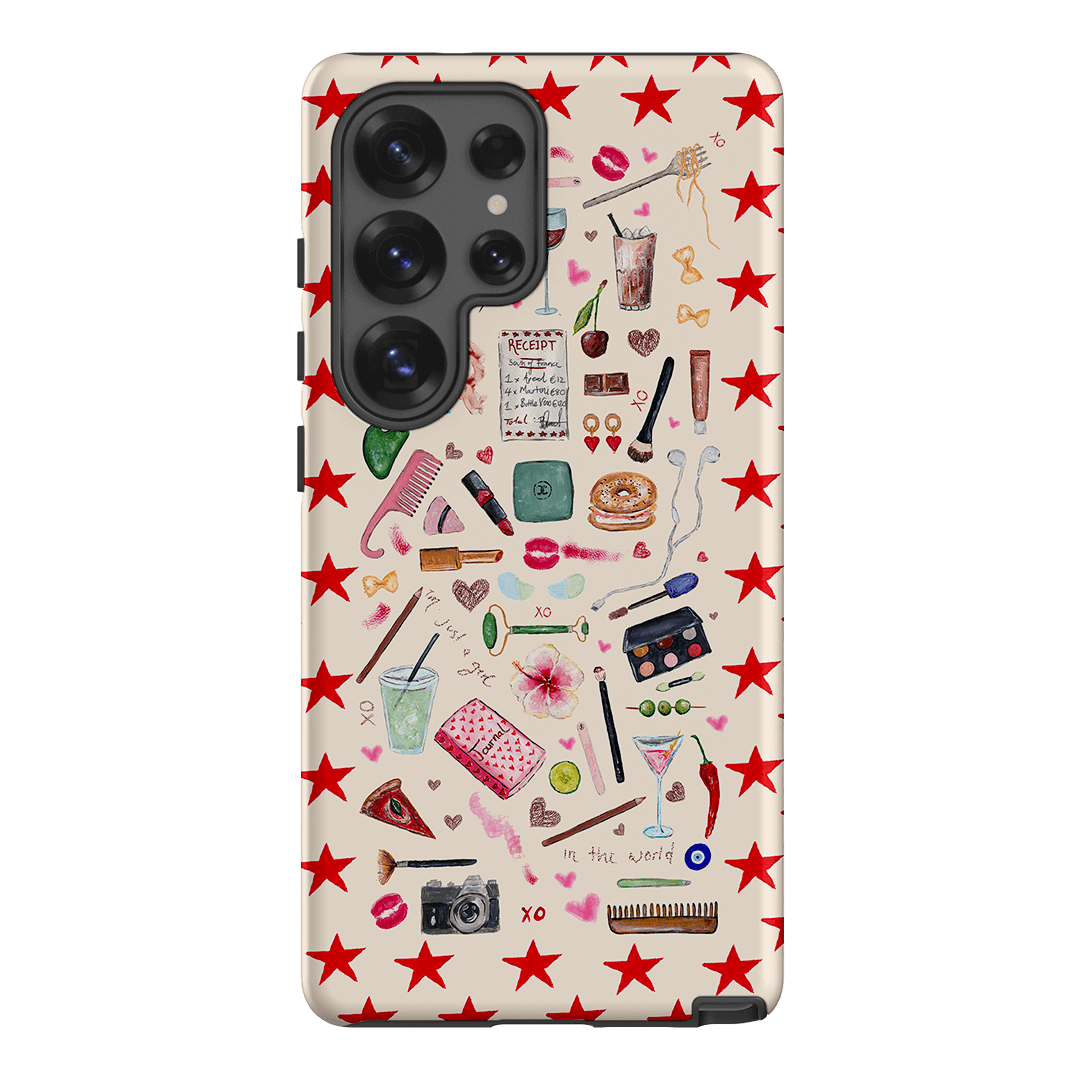 Just A Girl Printed Phone Cases Samsung Galaxy S25 Ultra / Armoured by BG. Studio - The Dairy