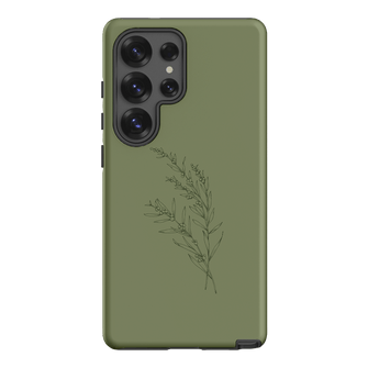 Khaki Wattle Printed Phone Cases Samsung Galaxy S25 Ultra / Armoured by Typoflora - The Dairy