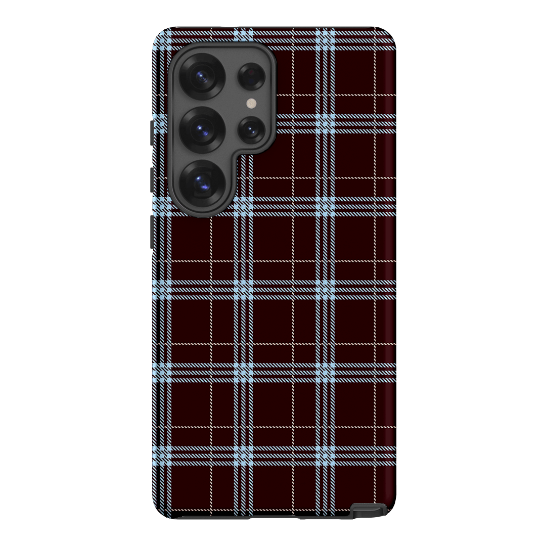 Mocha Plaid Printed Phone Cases Samsung Galaxy S25 Ultra / Armoured by The Dairy - The Dairy