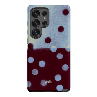 Plum Polka Dot Printed Phone Cases Samsung Galaxy S25 Ultra / Armoured by Jasmine Dowling - The Dairy
