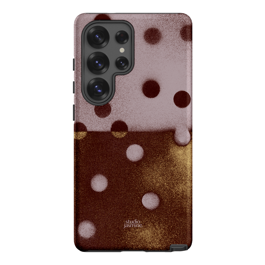 Rust Polka Dot Printed Phone Cases Samsung Galaxy S25 Ultra / Armoured by Jasmine Dowling - The Dairy