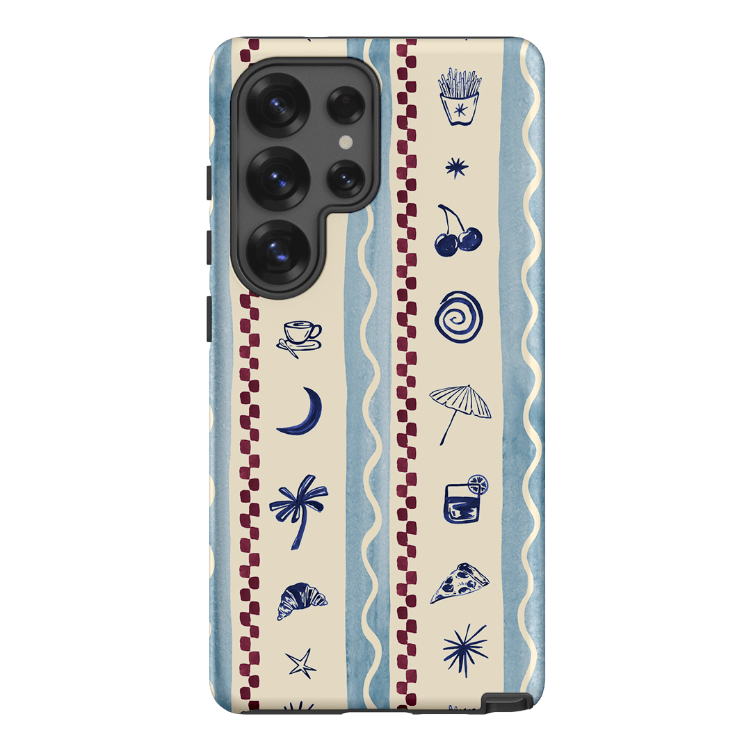 Summer Snacks Blue Printed Phone Cases Samsung Galaxy S25 Ultra / Armoured by Charlie Taylor - The Dairy