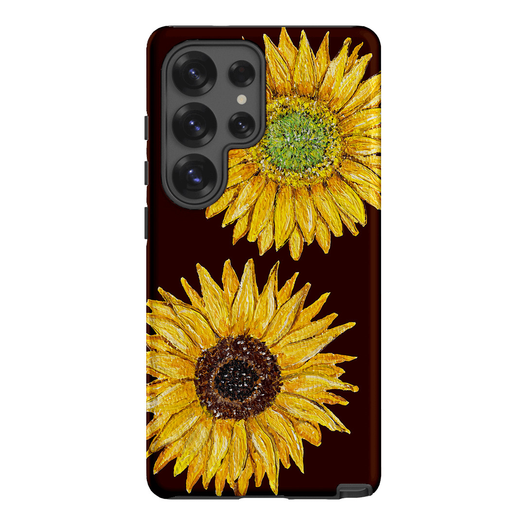 Sunflower Brown Printed Phone Cases Samsung Galaxy S25 Ultra / Armoured by BG. Studio - The Dairy
