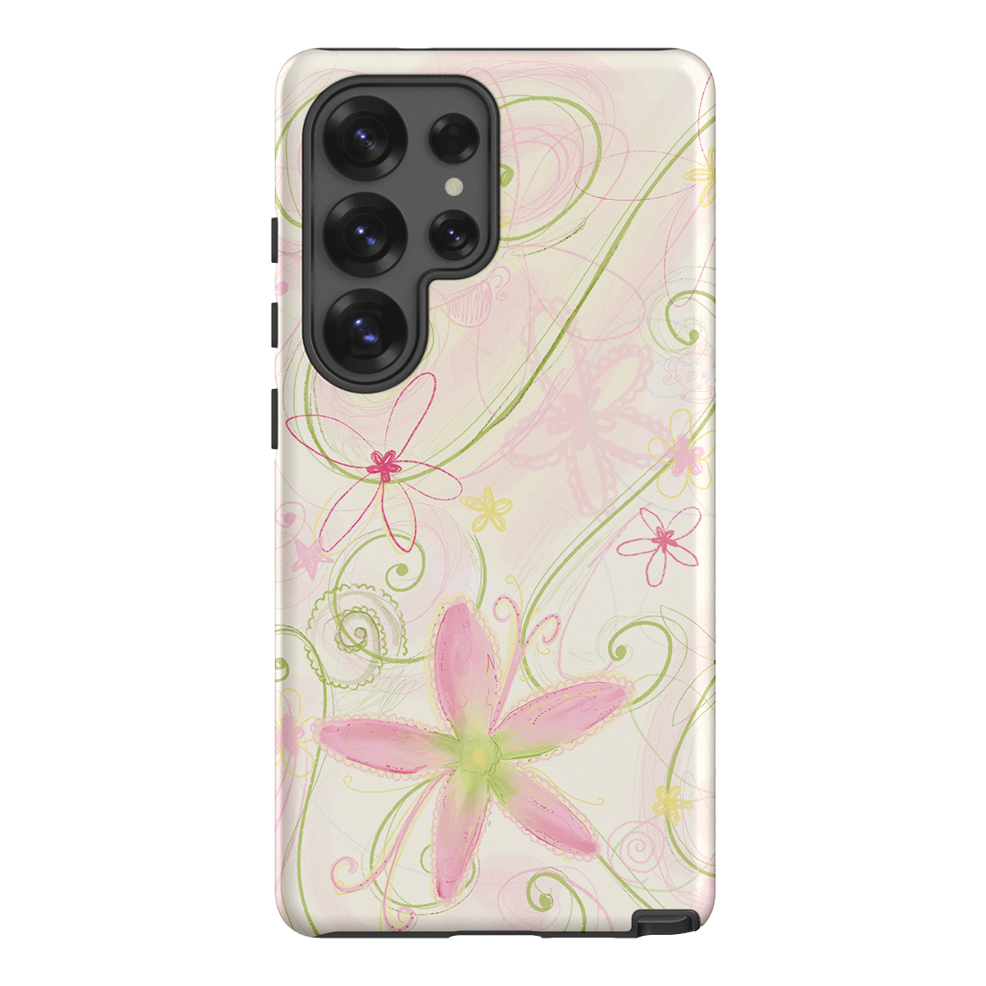 Swirl Pink Printed Phone Cases Samsung Galaxy S25 Ultra / Armoured by Kayla Carr - The Dairy