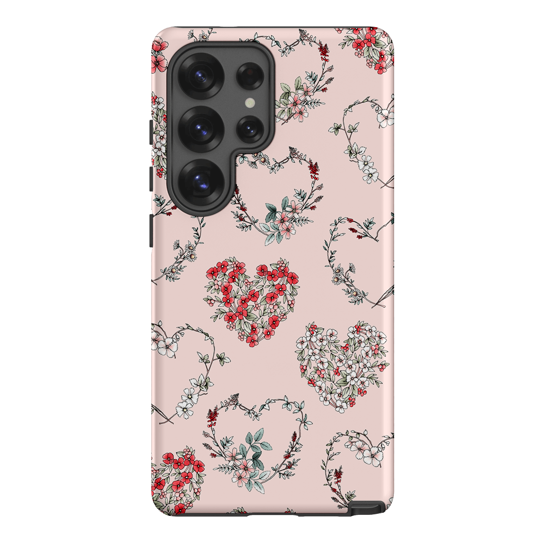 Wild Heart Wreath Printed Phone Cases Samsung Galaxy S25 Ultra / Armoured by Typoflora - The Dairy