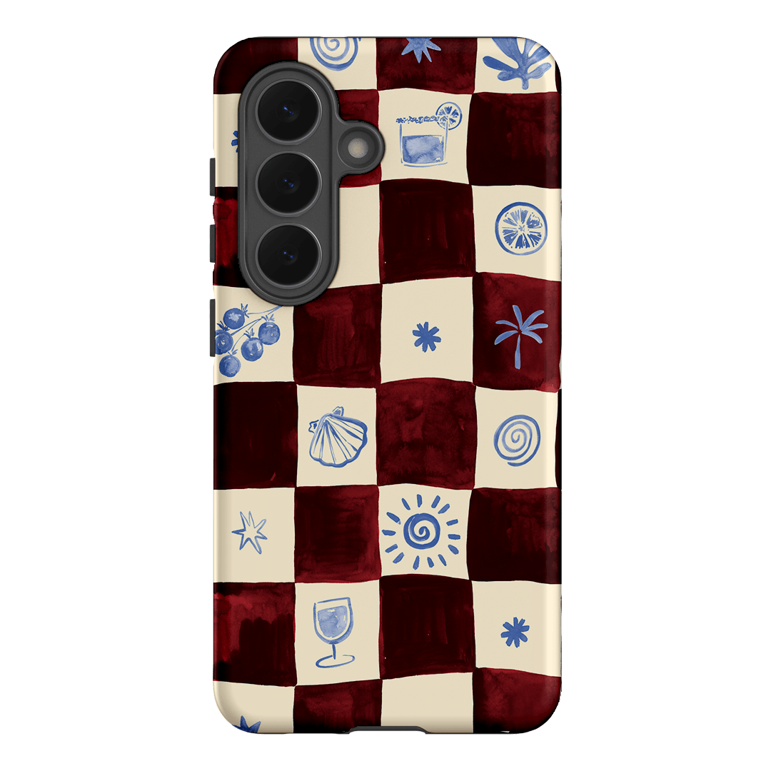 Afternoon Mezze Maroon Printed Phone Cases Samsung Galaxy S26 / Armoured by Charlie Taylor - The Dairy