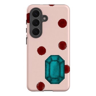 December Turquoise Printed Phone Cases Samsung Galaxy S26 / Armoured by Joiana - The Dairy