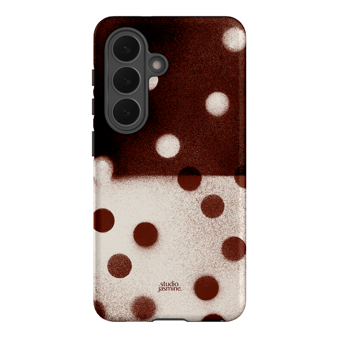 Espresso Polka Dot Printed Phone Cases Samsung Galaxy S26 / Armoured by Jasmine Dowling - The Dairy