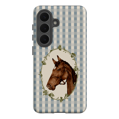 Gingham Horse Printed Phone Cases Samsung Galaxy S26 / Armoured by Kasiags Art - The Dairy