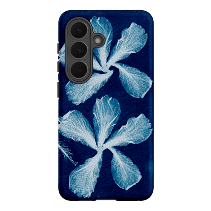 Hibiscus Cyanotype Printed Phone Cases Samsung Galaxy S26 / Armoured by Sally Hungerford - The Dairy