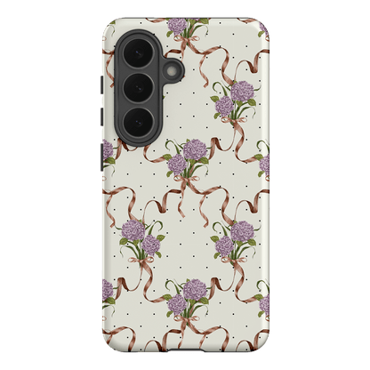 Hydrangea Ribbon Printed Phone Cases Samsung Galaxy S26 / Armoured by Veronica Tucker - The Dairy