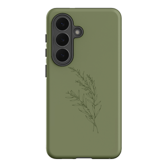 Khaki Wattle Printed Phone Cases Samsung Galaxy S26 / Armoured by Typoflora - The Dairy