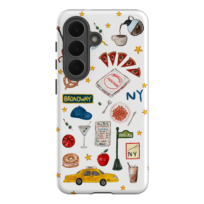 NYC White Printed Phone Cases Samsung Galaxy S26 / Armoured by BG. Studio - The Dairy