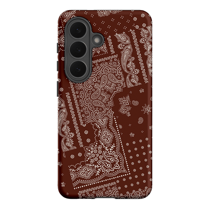 Paisley Cinnamon Printed Phone Cases Samsung Galaxy S26 / Armoured by The Dairy - The Dairy