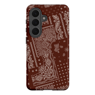 Paisley Cinnamon Printed Phone Cases Samsung Galaxy S26 / Armoured by The Dairy - The Dairy