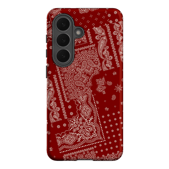 Paisley Crimson Printed Phone Cases Samsung Galaxy S26 / Armoured by The Dairy - The Dairy