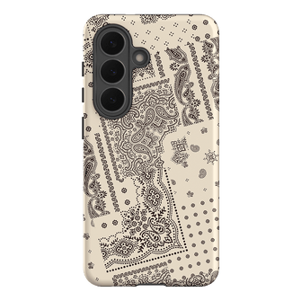 Paisley Ecru Printed Phone Cases Samsung Galaxy S26 / Armoured by The Dairy - The Dairy