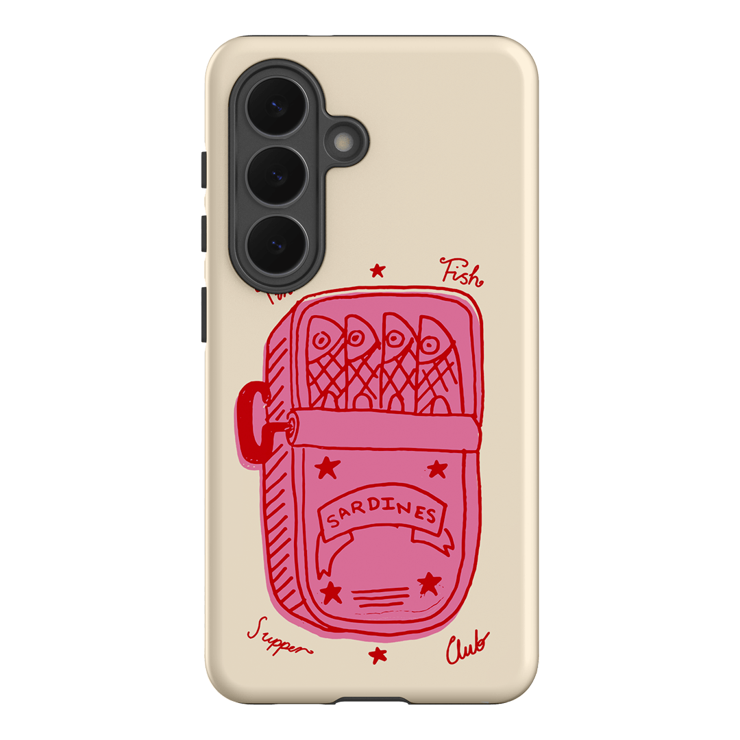 Sardine Social Red Printed Phone Cases Samsung Galaxy S26 / Armoured by The Dairy - The Dairy