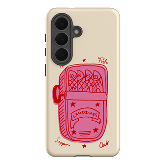 Sardine Social Red Printed Phone Cases Samsung Galaxy S26 / Armoured by The Dairy - The Dairy