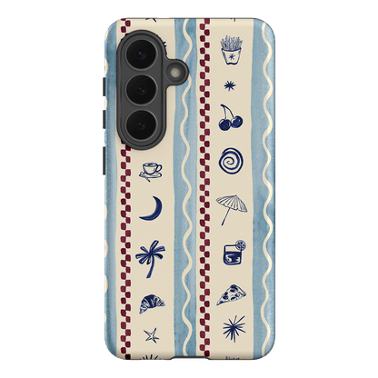 Summer Snacks Blue Printed Phone Cases Samsung Galaxy S26 / Armoured by Charlie Taylor - The Dairy
