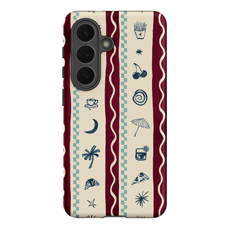 Summer Snacks Burgundy Printed Phone Cases Samsung Galaxy S26 / Armoured by Charlie Taylor - The Dairy