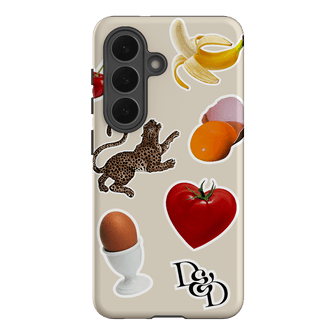 Sunday Stickers Cream Printed Phone Cases Samsung Galaxy S26 / Armoured by Desmond & Dempsey - The Dairy