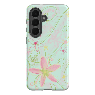 Swirl Blue Printed Phone Cases Samsung Galaxy S26 / Armoured by Kayla Carr - The Dairy