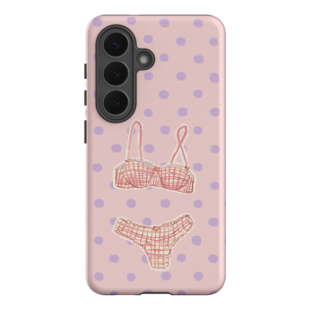 Vintage Gingham Printed Phone Cases Samsung Galaxy S26 / Armoured by Kayla Carr - The Dairy