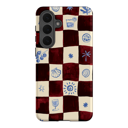Afternoon Mezze Maroon Printed Phone Cases Samsung Galaxy S26 Plus / Armoured by Charlie Taylor - The Dairy