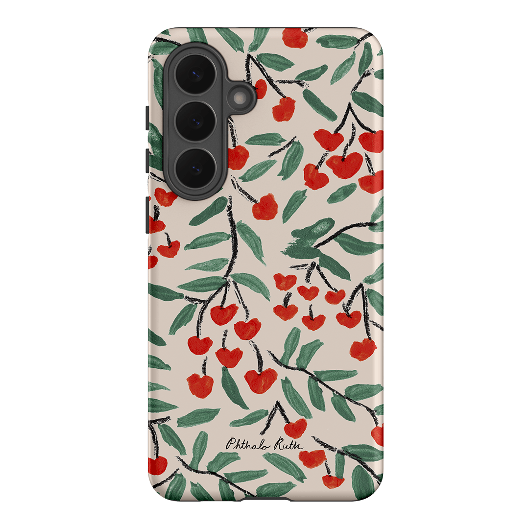 Cherry Love Printed Phone Cases Samsung Galaxy S26 Plus / Armoured by Phthalo Ruth - The Dairy