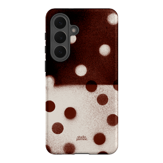 Espresso Polka Dot Printed Phone Cases Samsung Galaxy S26 Plus / Armoured by Jasmine Dowling - The Dairy