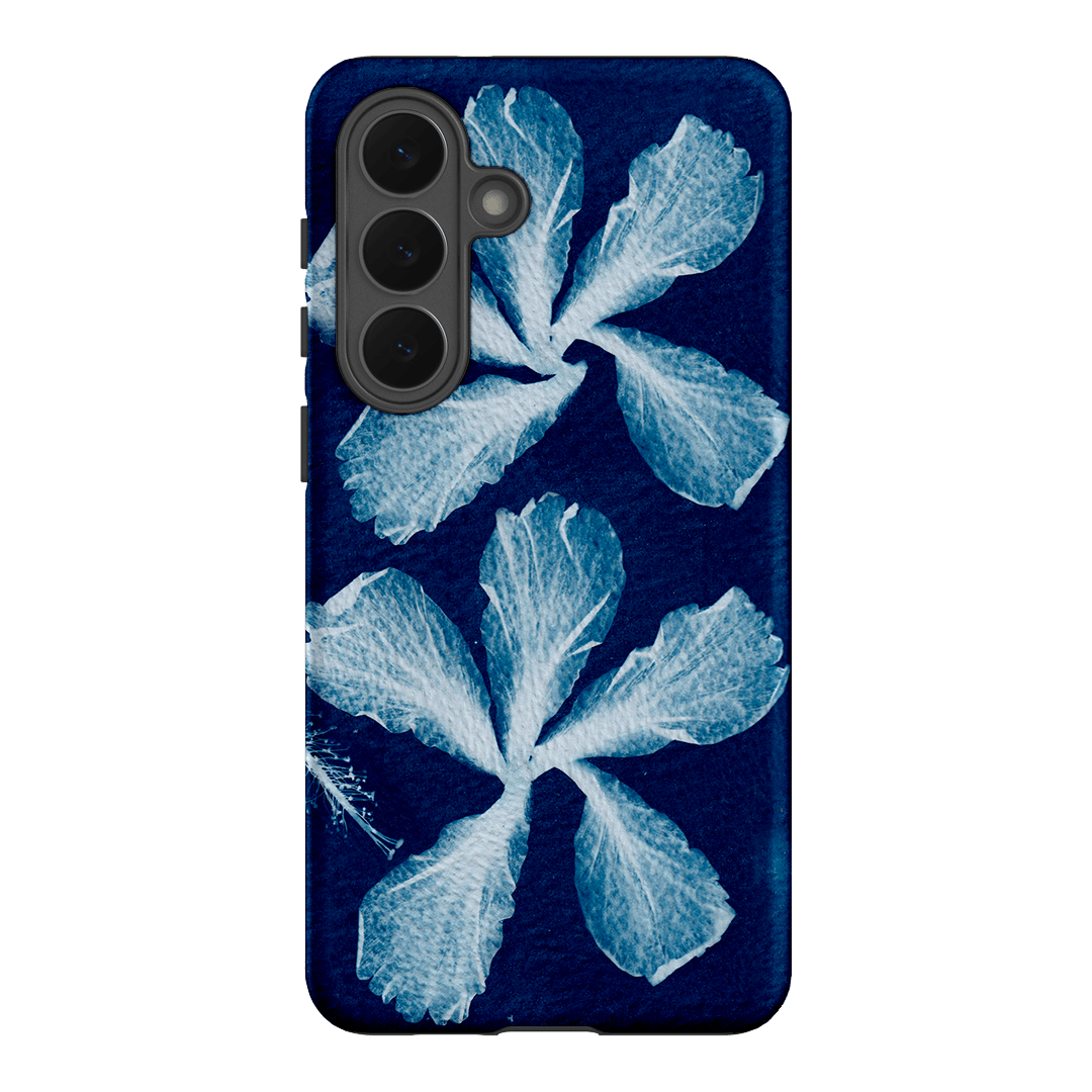 Hibiscus Cyanotype Printed Phone Cases Samsung Galaxy S26 Plus / Armoured by Sally Hungerford - The Dairy