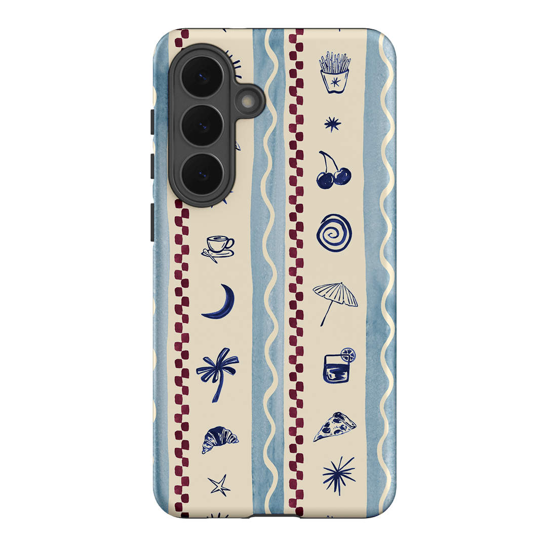 Summer Snacks Blue Printed Phone Cases Samsung Galaxy S26 Plus / Armoured by Charlie Taylor - The Dairy
