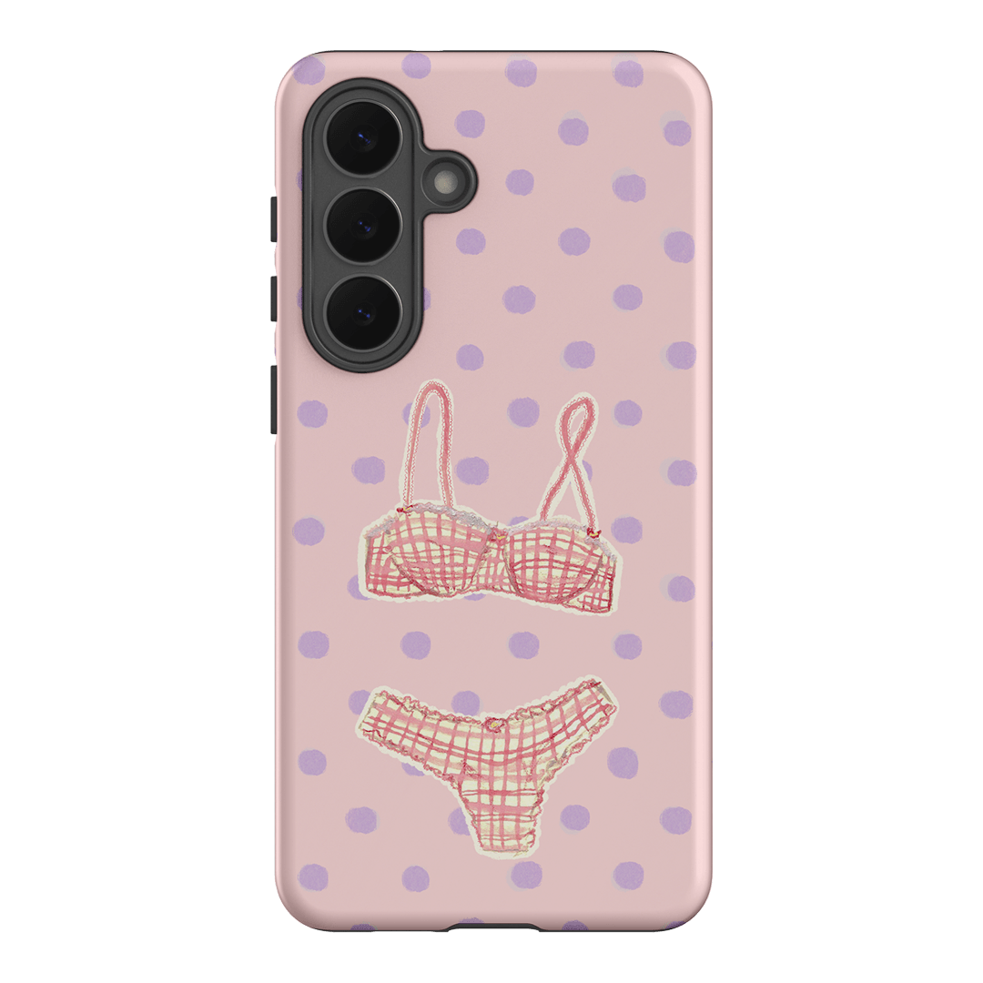Vintage Gingham Printed Phone Cases Samsung Galaxy S26 Plus / Armoured by Kayla Carr - The Dairy