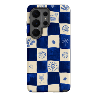 Afternoon Mezze Azure Printed Phone Cases Samsung Galaxy S26 Ultra / Armoured by Charlie Taylor - The Dairy