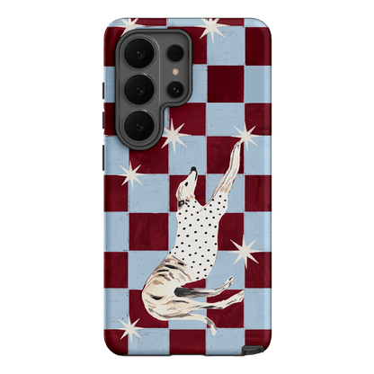 Check Greyhound Blue Printed Phone Cases Samsung Galaxy S26 Ultra / Armoured by Lisa Hu - The Dairy
