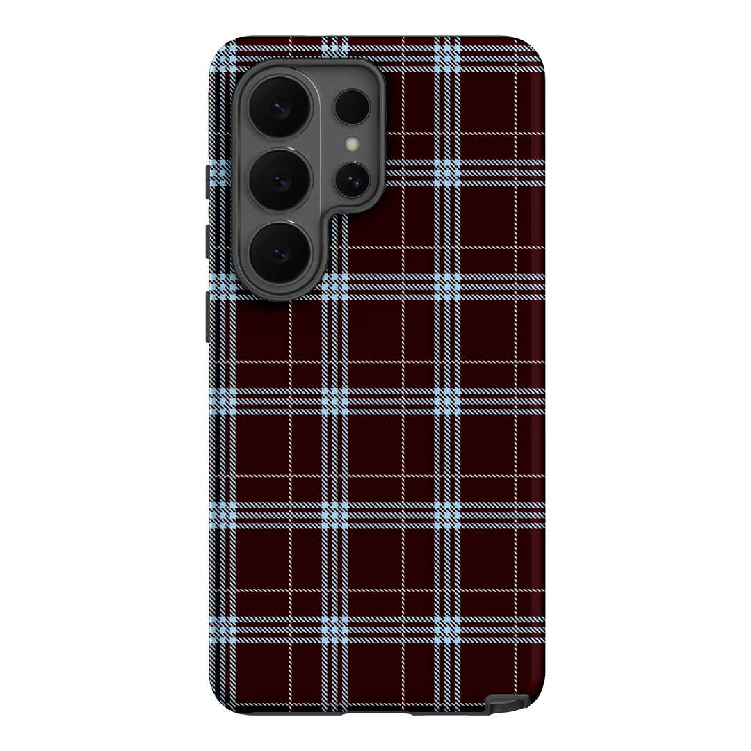 Mocha Plaid Printed Phone Cases Samsung Galaxy S26 Ultra / Armoured by The Dairy - The Dairy