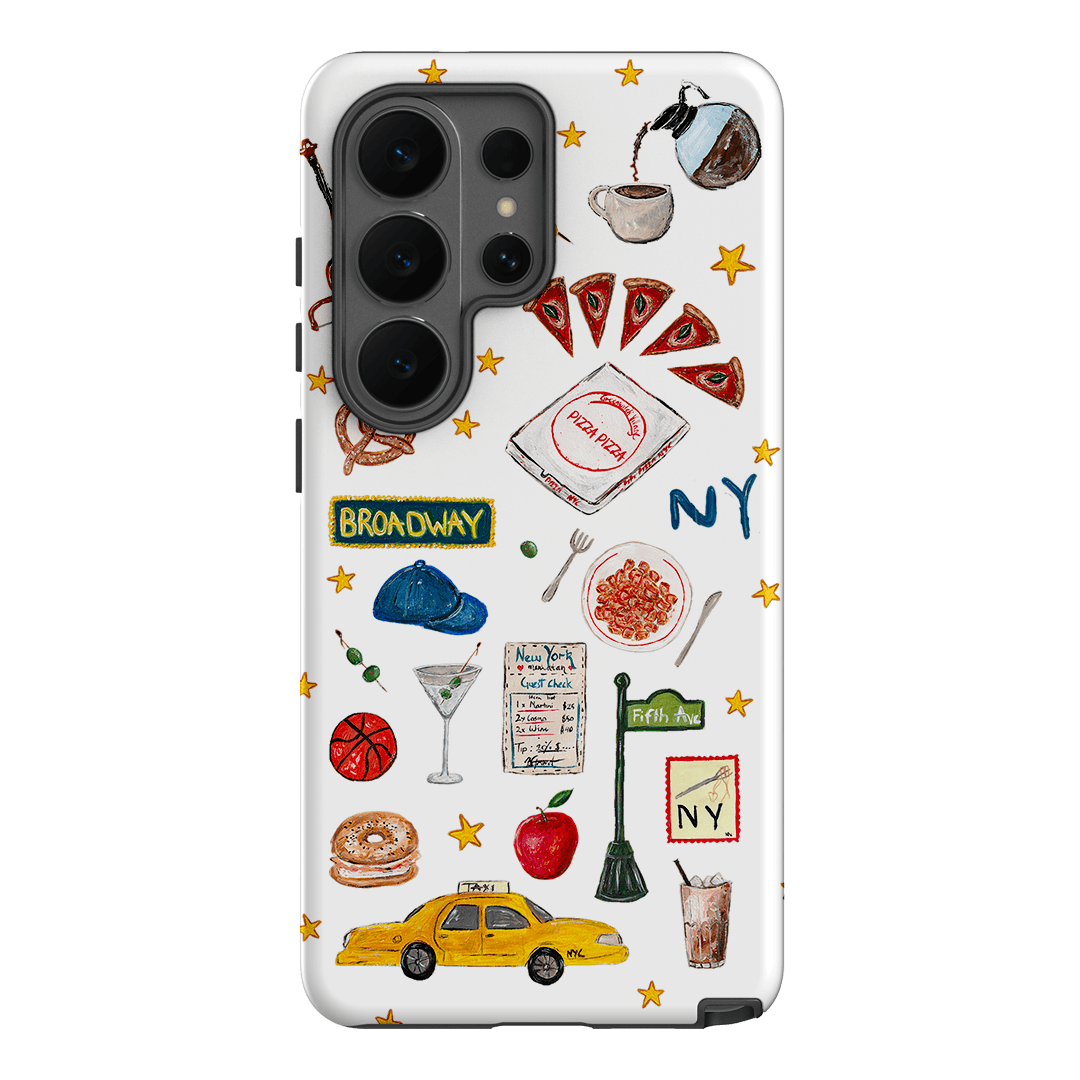NYC White Printed Phone Cases Samsung Galaxy S26 Ultra / Armoured by BG. Studio - The Dairy