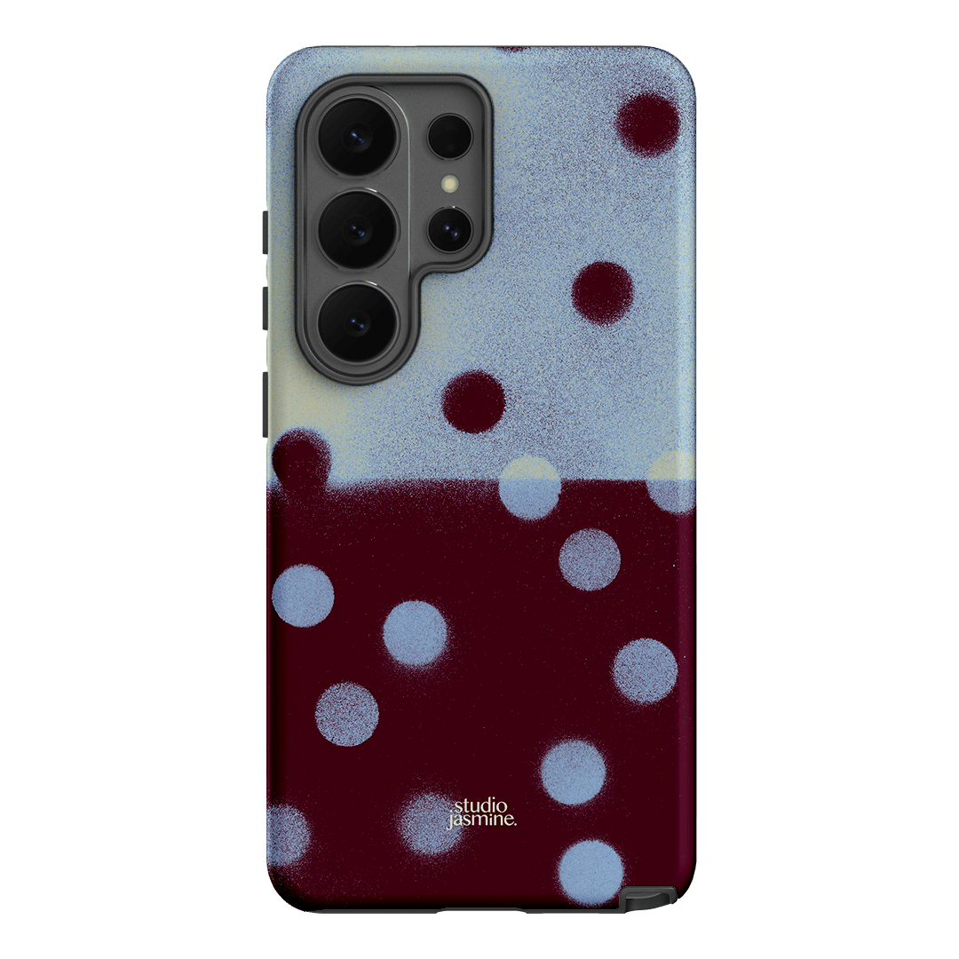 Plum Polka Dot Printed Phone Cases Samsung Galaxy S26 Ultra / Armoured by Jasmine Dowling - The Dairy