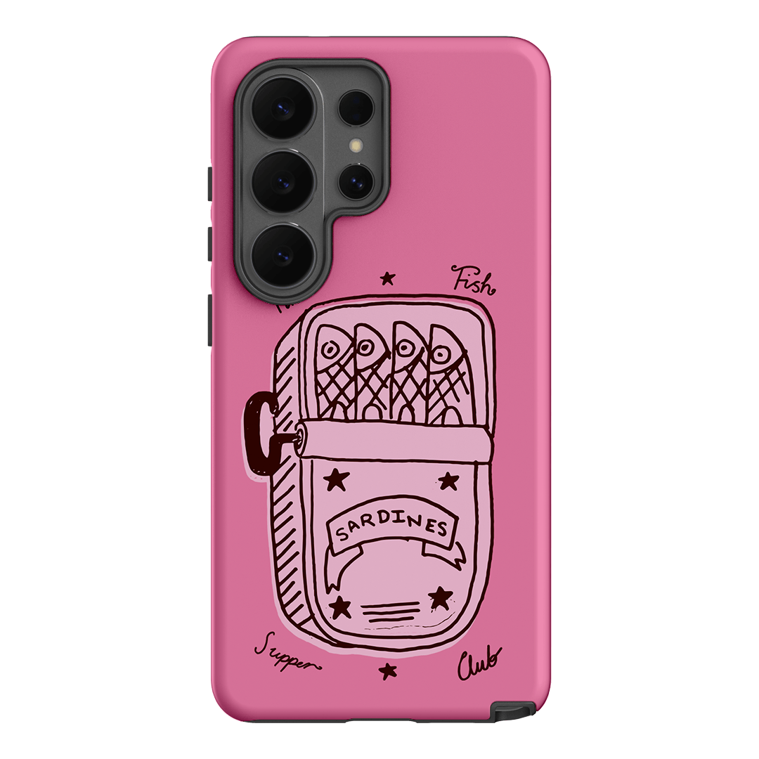 Sardine Social Pink Printed Phone Cases Samsung Galaxy S26 Ultra / Armoured by The Dairy - The Dairy