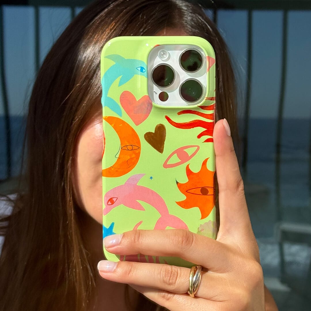 Tattoos Green Printed Phone Cases by Kate Eliza - The Dairy