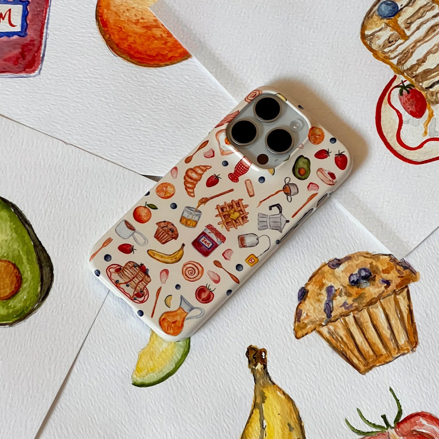 Sunday Breakfast Printed Phone Cases by BG. Studio - The Dairy