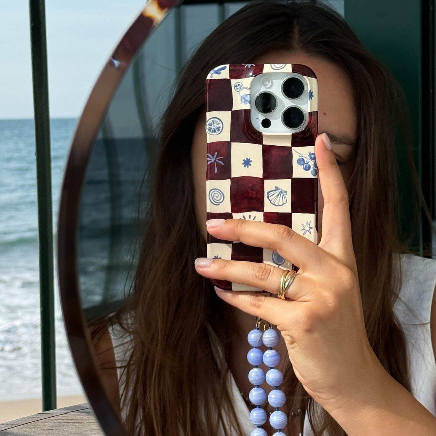 Afternoon Mezze Maroon Printed Phone Cases by Charlie Taylor - The Dairy