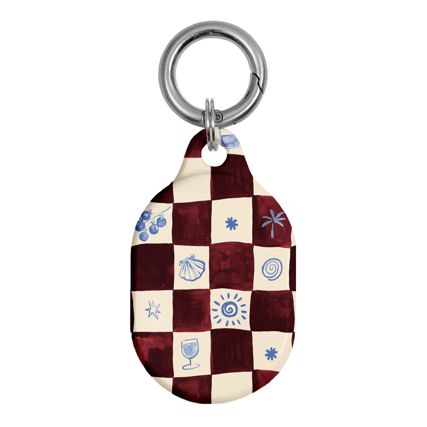 Afternoon Mezze Maroon AirTag Case AirTag Case by Charlie Taylor - The Dairy