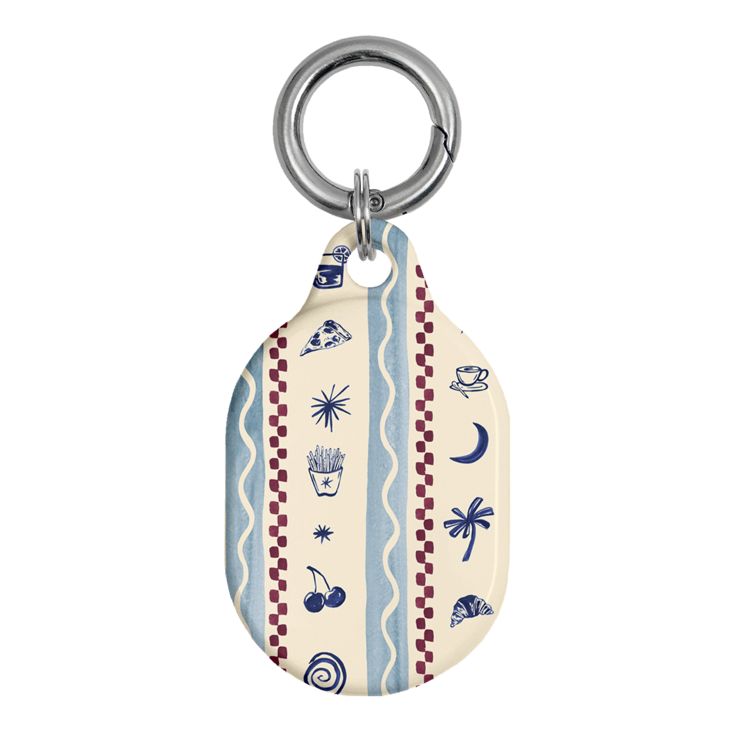 Summer Snacks Blue AirTag Case AirTag Case by Charlie Taylor - The Dairy