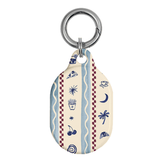 Summer Snacks Blue AirTag Case AirTag Case by Charlie Taylor - The Dairy