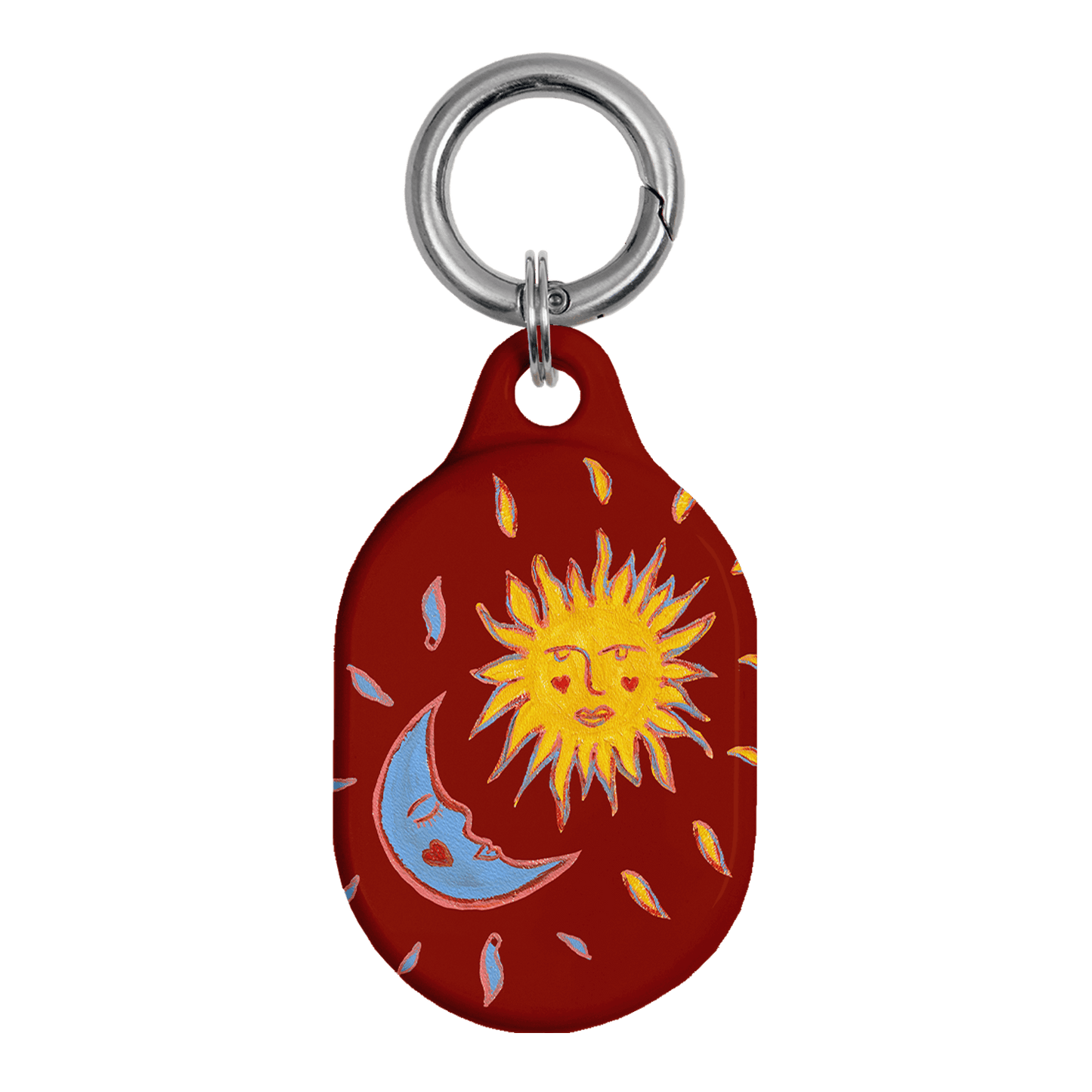 Sun & Moon Red AirTag Case AirTag Case by BG. Studio - The Dairy